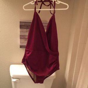 J. Crew Halter Wrap One-Piece sz 4